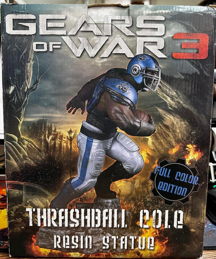 NECA Gears of War 3 "Thrashball Cole" Hand Painted Resin Statue Amazon Exclusive -RARE FIND-