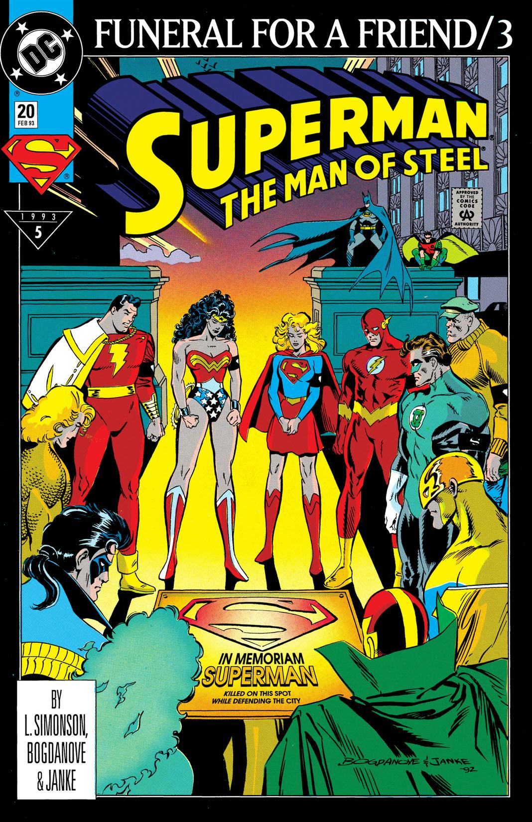 Superman The Man of Steel (1991) #20 [Funeral For a Friend] <C-BINS>