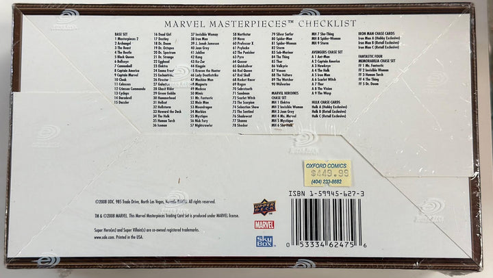 Marvel Masterpieces: Trading Cards Set 2 Box (FACTORY SEALED)(02041/18000)