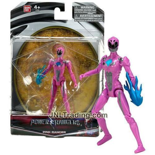 Bandai Year 2016 Saban's Power Rangers Movie Series 5 Inch Tall Action Figure - Action Hero PINK RANGER with Blue Flame