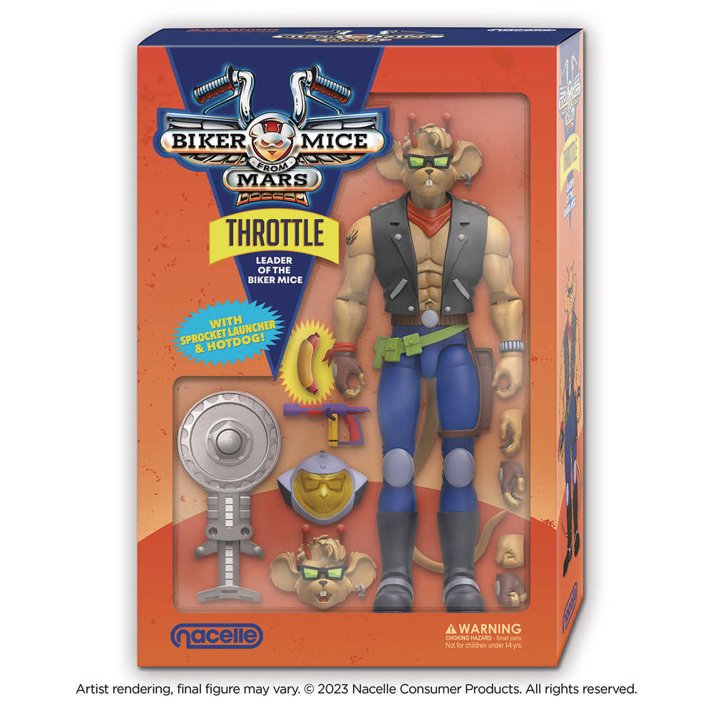 Biker Mice From Mars Throttle Action Figure