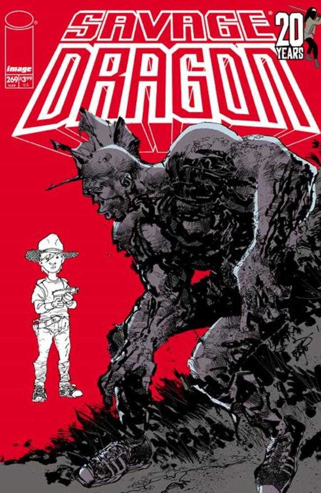 Savage Dragon #269 Cover C Erik Larsen TWD 20th Anniversary Team Up Variant (Mature)