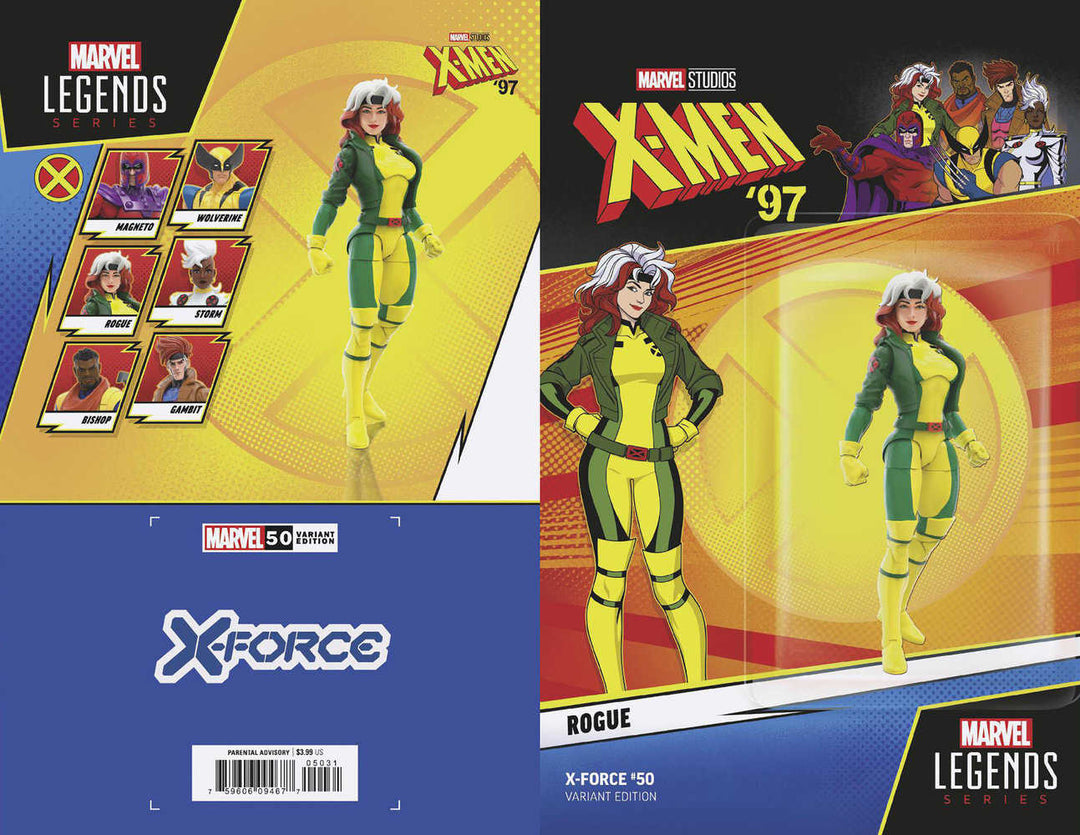 X-Force (2020) #50 X-Men 97 Rogue Action Figure Variant [Fall of X]