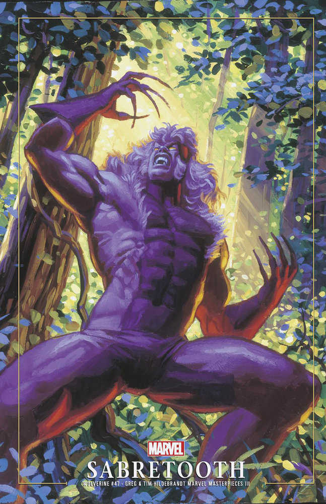 Wolverine (2020) #47 Greg And Tim Hildebrandt Sabretooth Marvel Masterpieces III Variant [Fall of X]