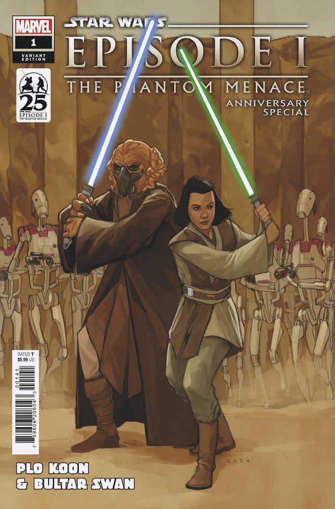 Star Wars Phantom Menace 25th Anniversary Special #1 Phil Noto Plo Koon & Bulta R Swan Master & Apprentice Variant