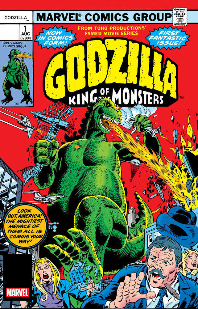 Godzilla (1977) #1 Facsimile Edition Foil Variant