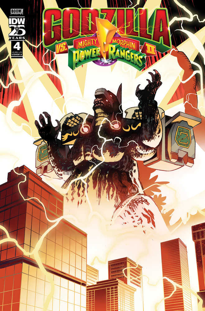 Godzilla vs The Mighty Morphin Power Rangers II #4 Cover A (Rivas)