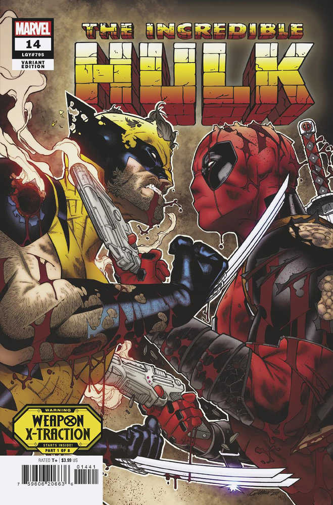 Incredible Hulk (2023) #14 Javier Garron Weapon X-Traction Teaser Variant [Weapon X-Traction]