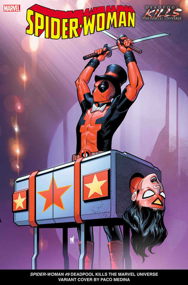 Spider-Woman (2024) #9 Paco Medina Deadpool Kills The Marvel Universe Variant