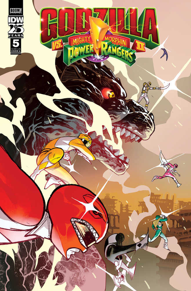 Godzilla vs The Mighty Morphin Power Rangers II #5 Cover A Rivas