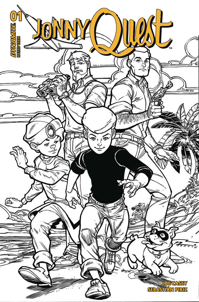 Jonny Quest (2024) #1 Cover P (1:15) Hardin Line Art Variant Edition