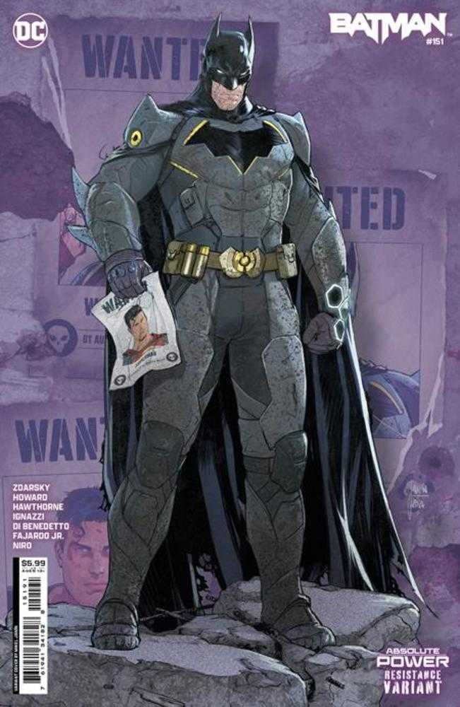 Batman (2016) #151 Cover F Mikel Janin Resistance Card Stock Variant (Absolute Power)