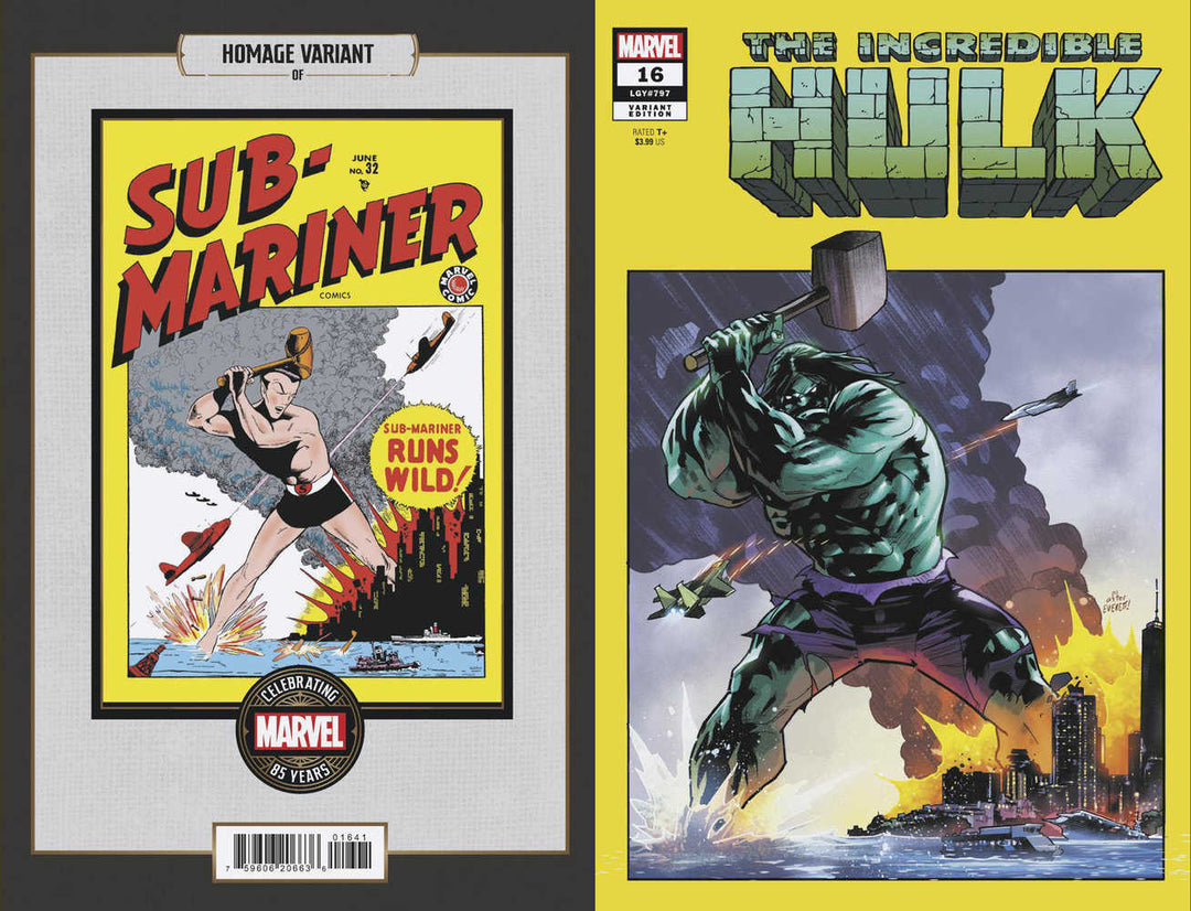 Incredible Hulk (2023) #16 Jan Bazaldua Marvel 85th Anniversary Homage Variant