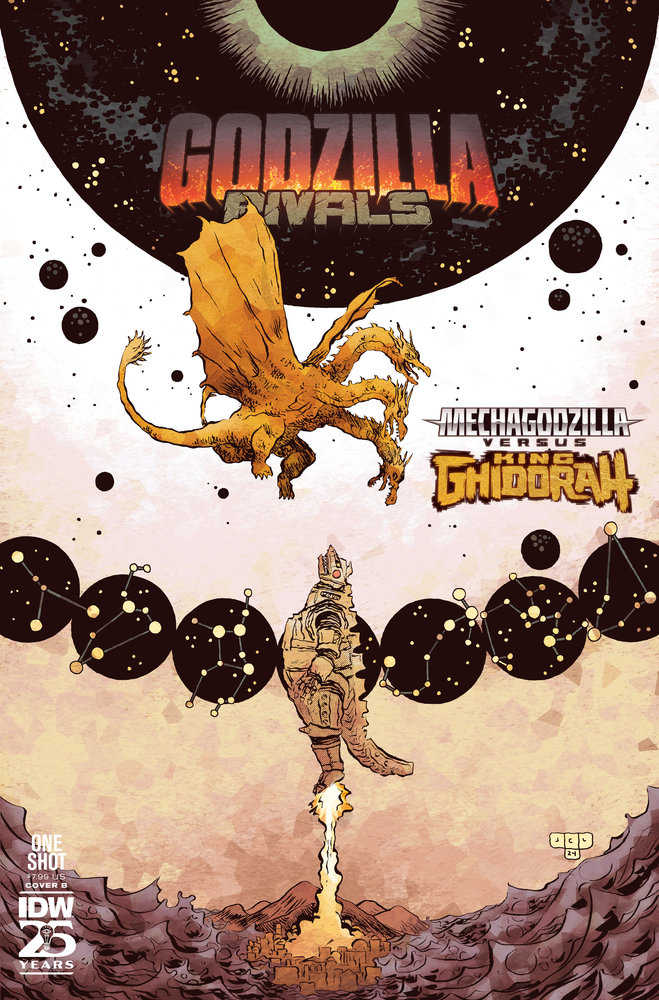 Godzilla Rivals Mechagodzilla vs King Ghidorah (One Shot) Variant B (Lonergan)