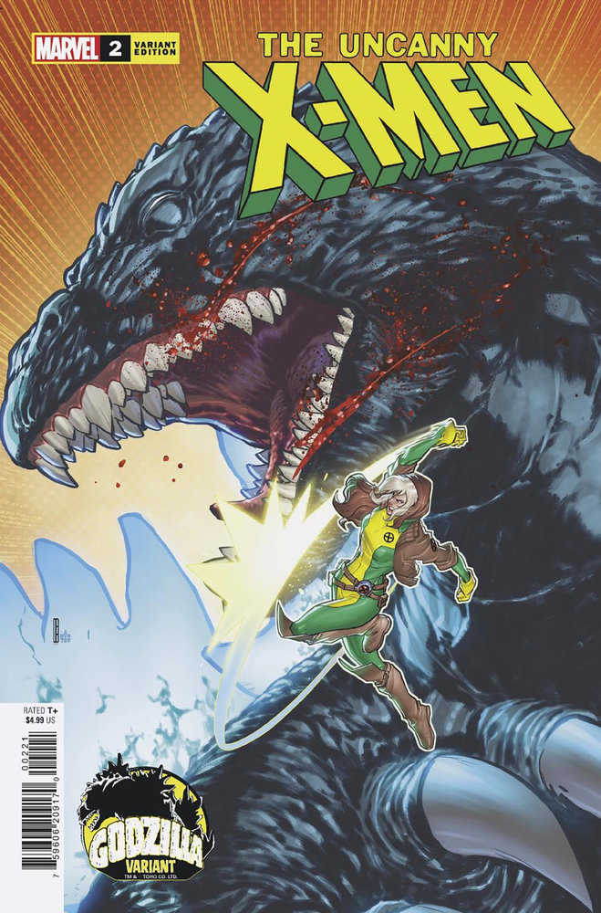 Uncanny X-Men (2024) #2 David Baldeon Godzilla Variant