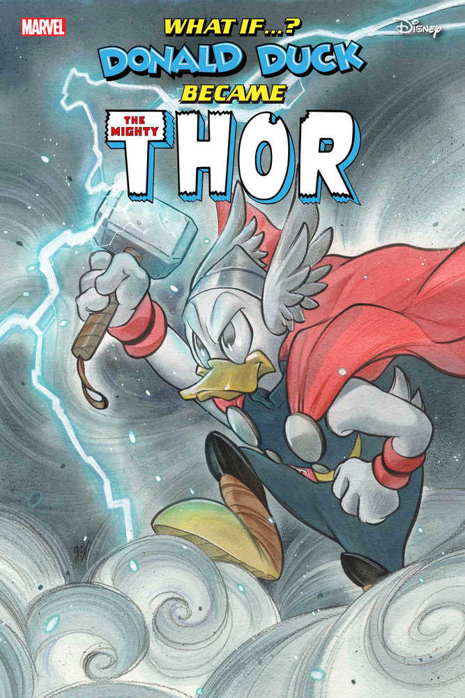 Marvel & Disney What If...? Donald Duck Became Thor #1 Peach Momoko Variant