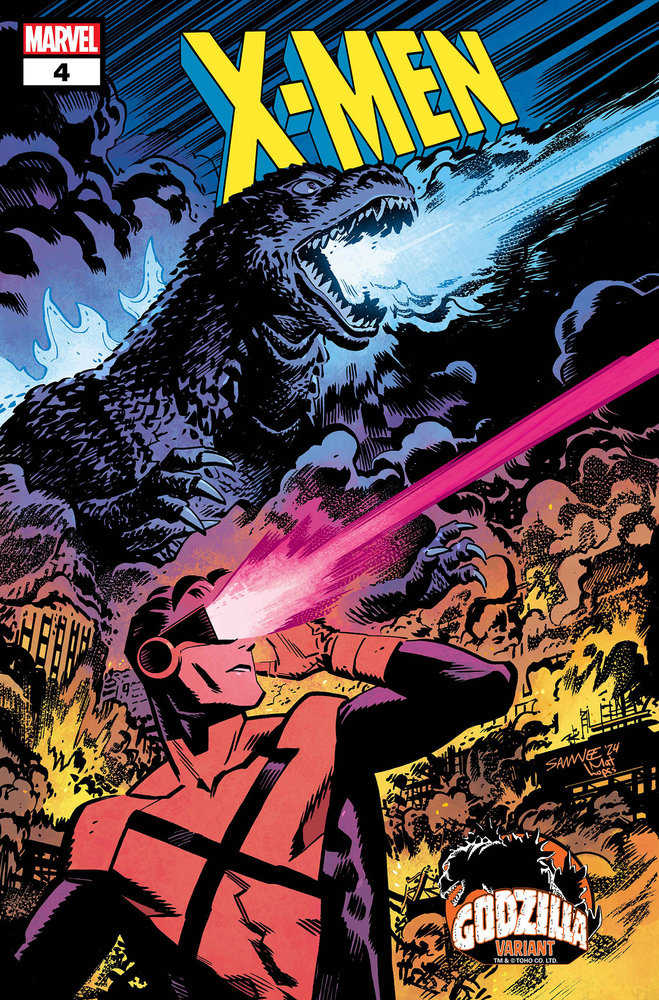 X-Men (2024) #4 Chris Samnee Godzilla Variant