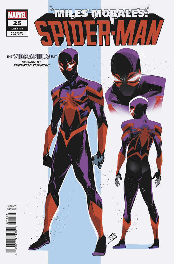 Miles Morales Spider-Man (2023) #25 Variant (1:10) Federico Vicentini Design Edition