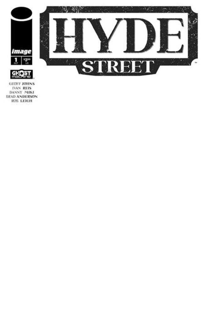 Hyde Street #1 Cover F Blank Sketch Variant