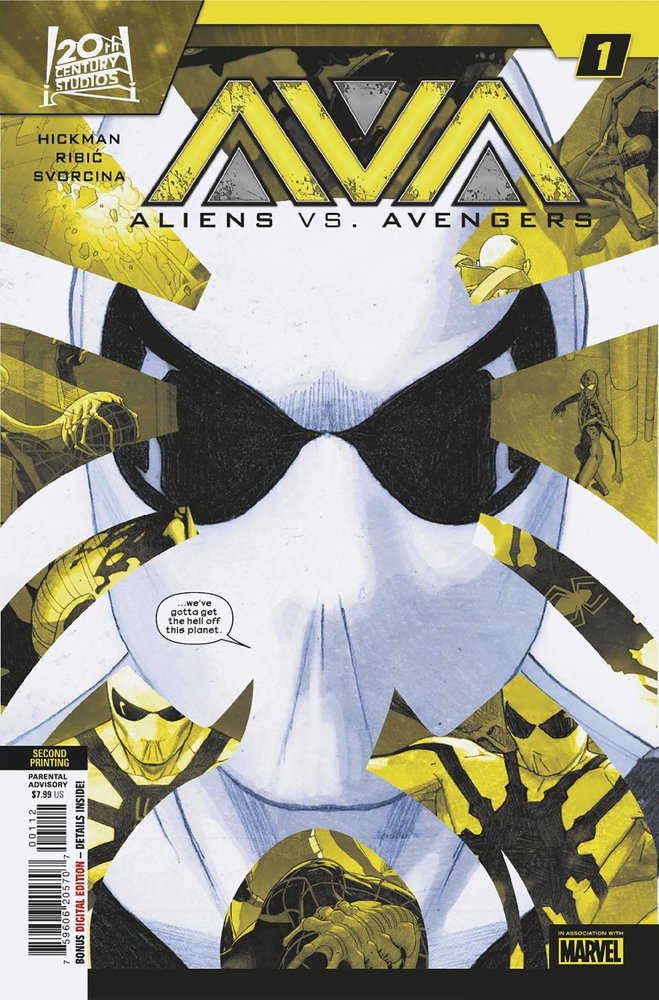 Aliens vs Avengers #1 Variant (2nd Print) Esad Ribic Edition (Out of Print)