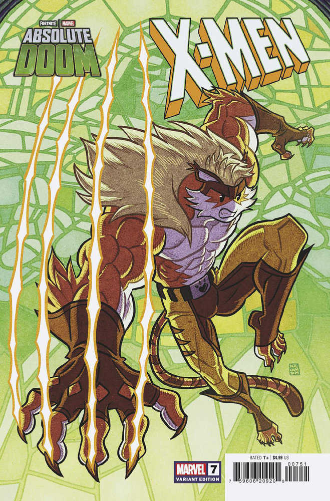 X-Men (2024) #7 Afu Chan Marvel Fortnite Meowtooth Variant