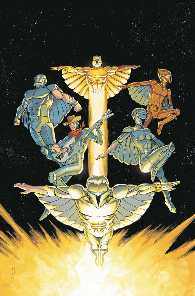 Silverhawks #1 Cover V (1:15) Shalvey Foil Virgin Variant Edition