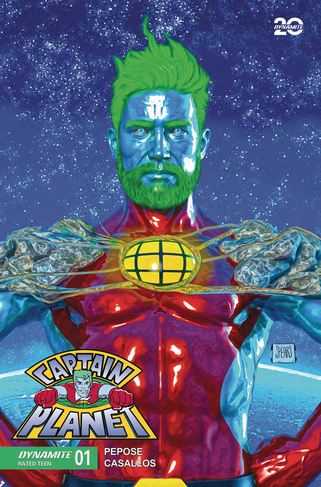 Captain Planet #1 Cover K (1:10) Spears Foil Variant Edition