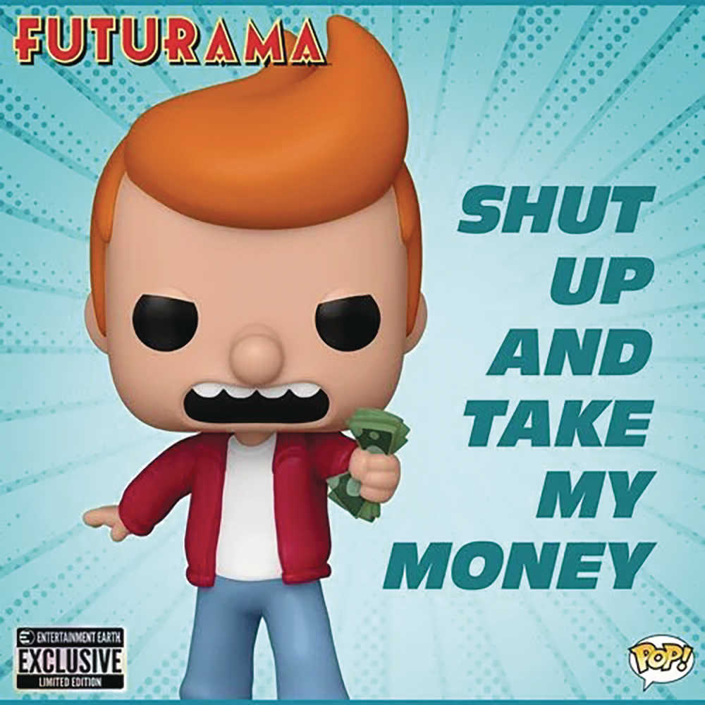 Futurama Fry Take My Money Meme Pop Vinyl Figure