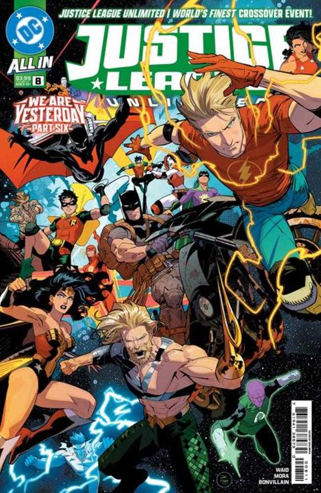 Justice League Unlimited (2025) #8 Cover A Dan Mora Connecting (We Are Yesterday)