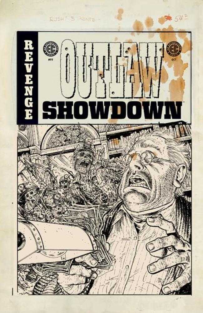 EC Outlaw Showdown #1 Cover E (1:20) Tony Moore Inks Artist Edition Variant