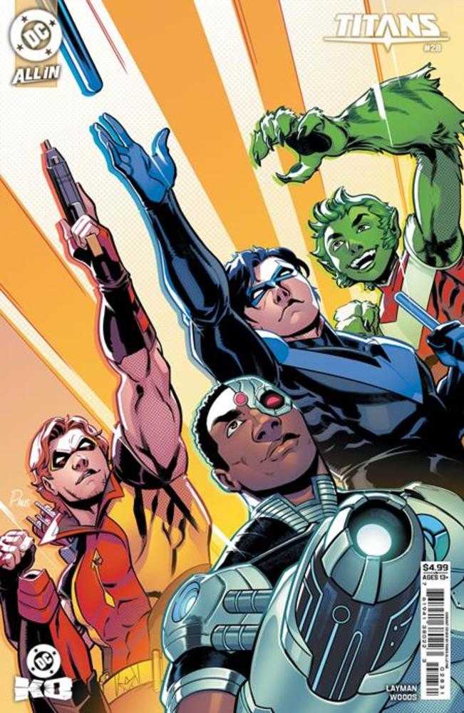Titans (2023) #28 Cover C Paris Alleyne Card Stock Variant [DC K.O.]