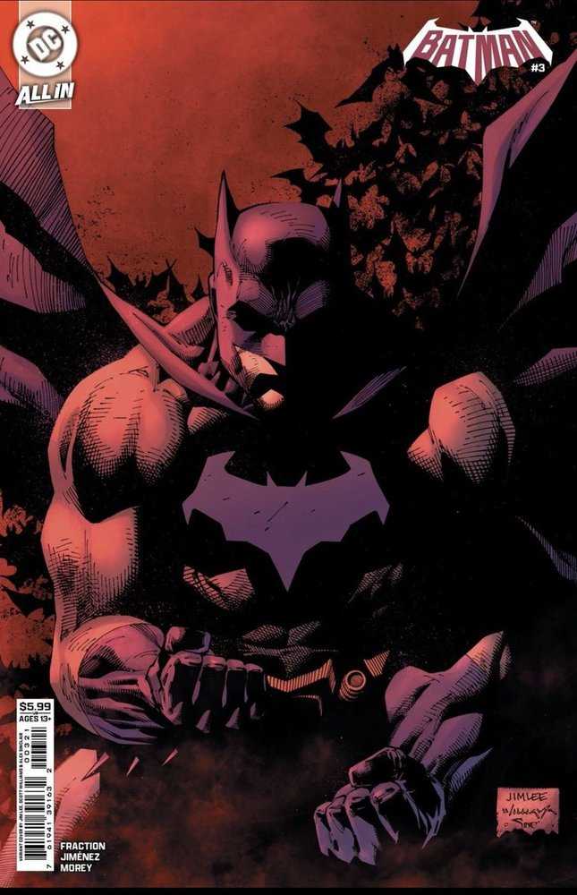 Batman (2025) #3 Cover B Jim Lee Card Stock Variant (Out of Print)