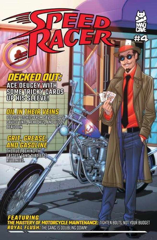 Speed Racer (2025) #4 Cover C (1:10) Chris Batista Car Magazine Homage Unlock Variant