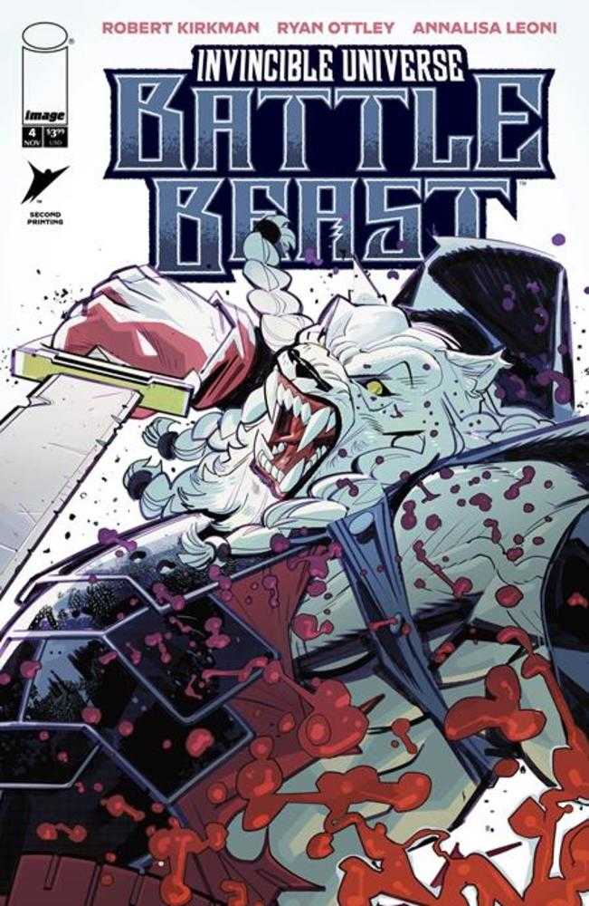 Invincible Universe Battle Beast #4 Variant (2nd Printing) Cover B Jason Howard Sword Edition