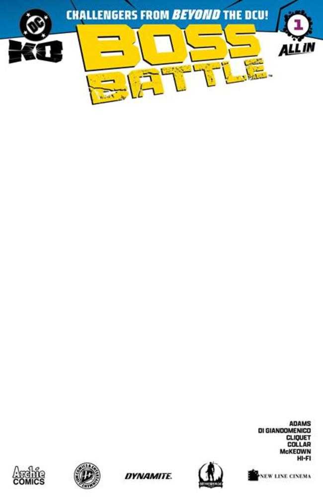 DC K.O. Boss Battle #1 (One Shot) Cover H Blank Card Stock Variant <OFC>