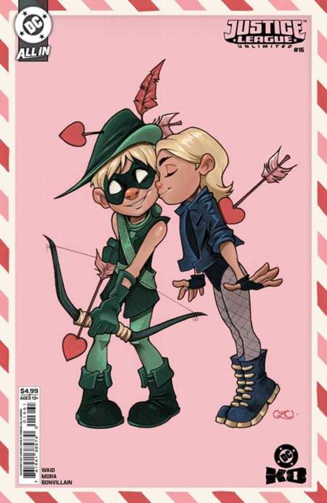 Justice League Unlimited (2025) #16 Cover F Chrissie Zullo Valentines Day Card Stock Variant (DC K.O.)