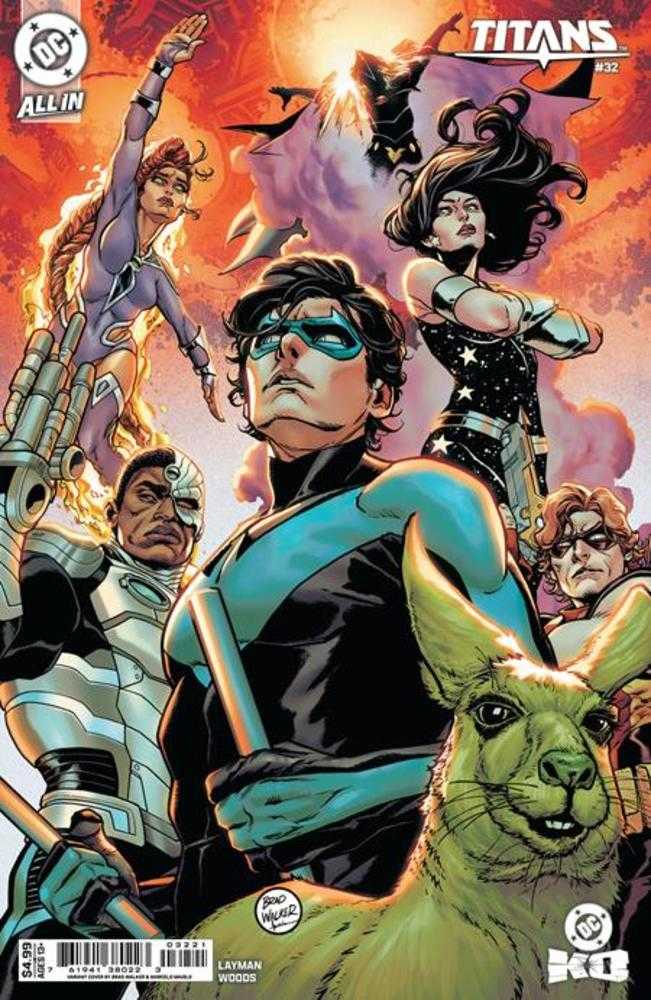 Titans (2023) #32 Cover B Brad Walker Card Stock Variant (DC K.O.)
