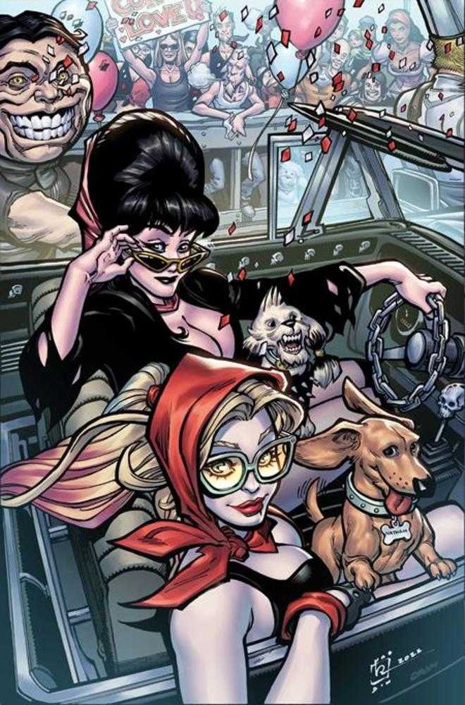 Harley Quinn X Elvira #6 Cover K (1:15) Chad Hardin Full Art Virgin Variant