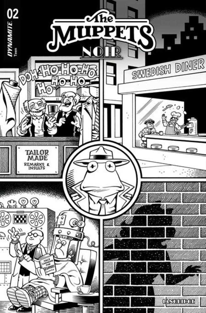 Muppets Noir #2 Cover E (1:15) Roger Langridge Inks Variant