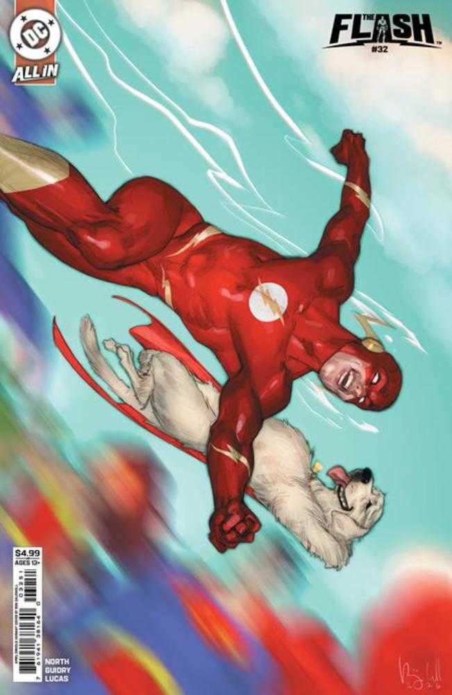 Flash (2023) #32 Cover E Ben Caldwell April Drools Card Stock Variant