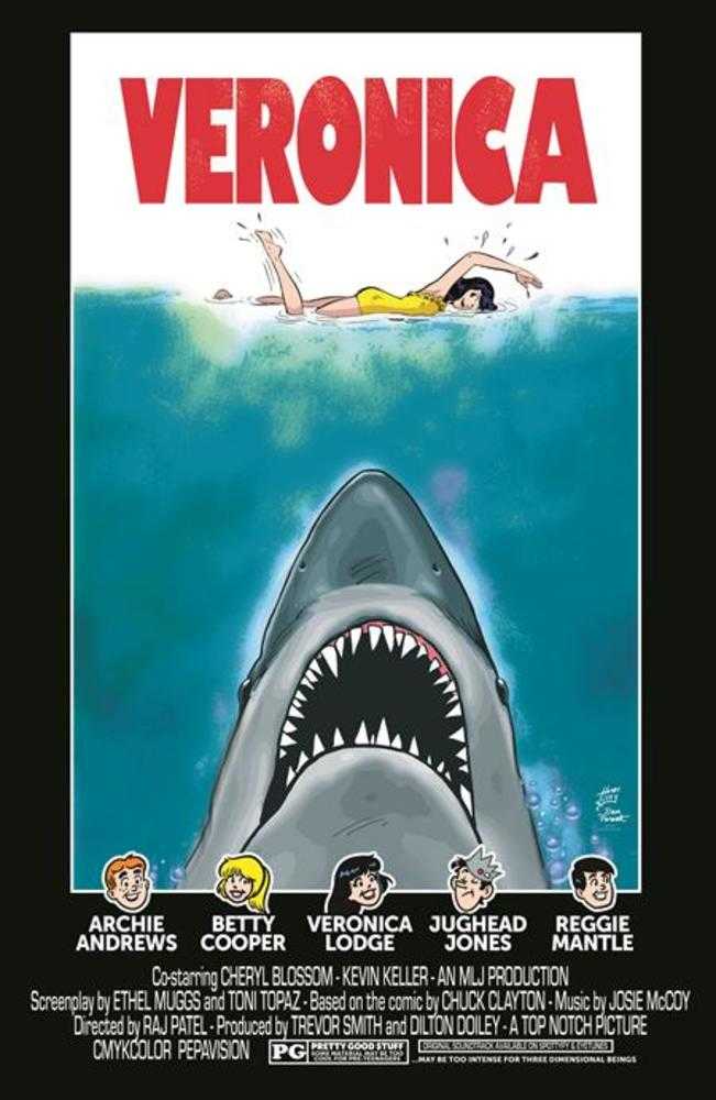 Archies TV Laugh Out #79 Facsimile Edition Cover C Dan Parent Rosario Tito Pena Veronica Movie Poster Foil Variant (Limited To 1000 Copies)