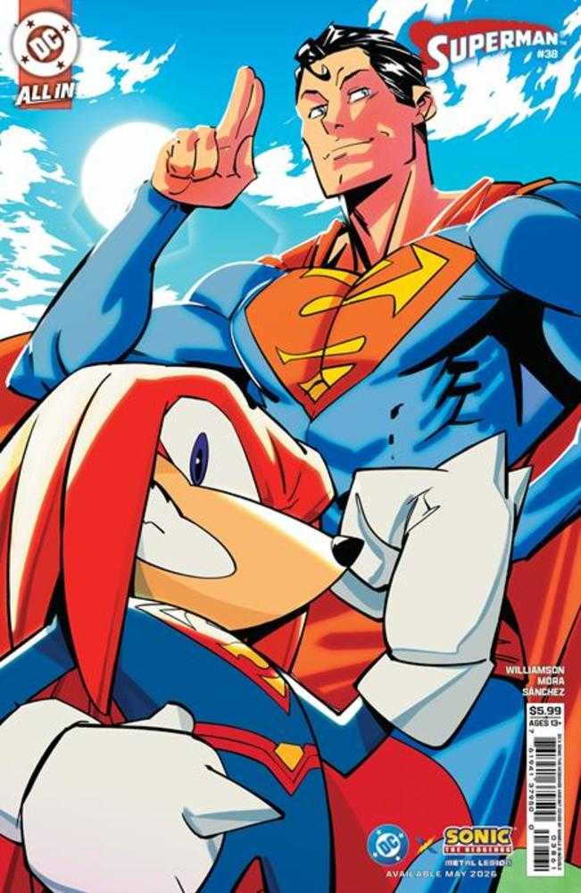 Superman (2023) #38 [The Reign Of The Superboys] Cover F Daniele Di Nicuolo DC X Sonic Card Stock Variant