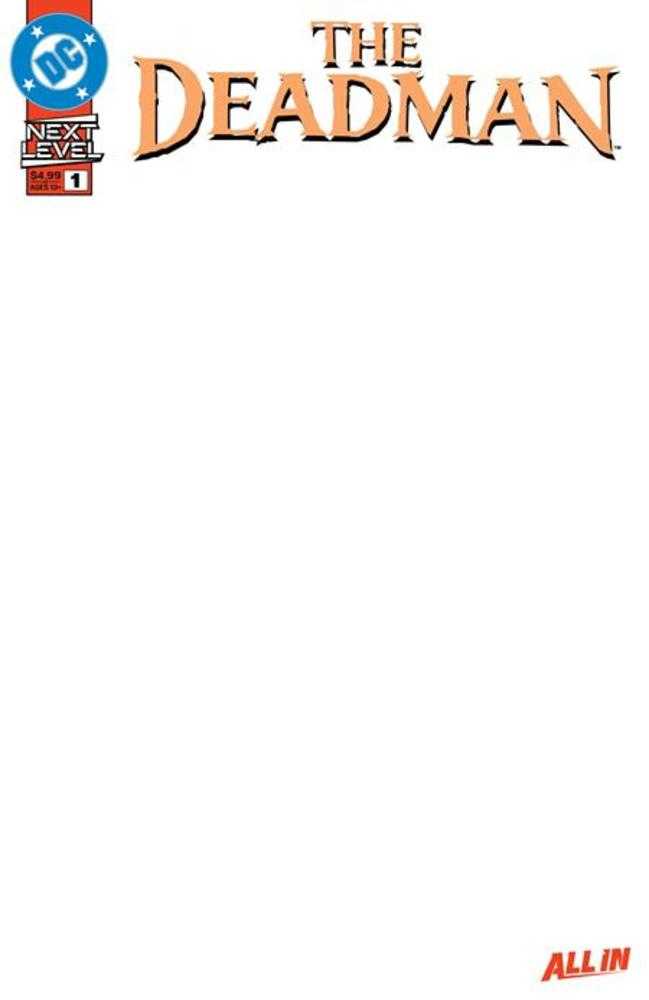 Deadman (2026) #1 (Of 6) Cover F Blank Card Stock Variant