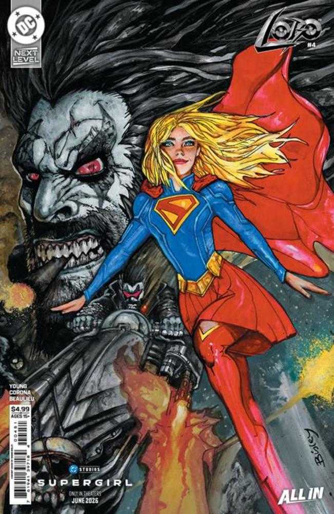 Lobo (2026) #4 Cover E Simon Bisley Supergirl Movie Card Stock Variant