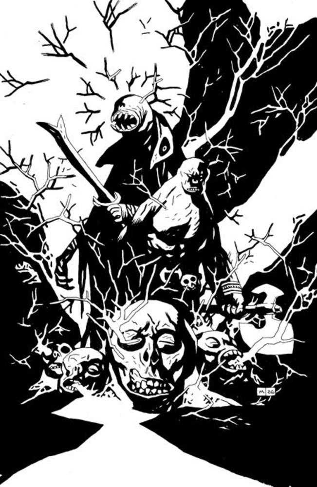 Red Roots #1 Cover I (1:50) Mike Mignola Inks Full Art Virgin Variant