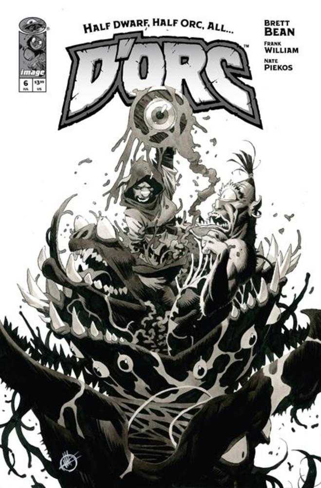 Dorc #6 Cover D (1:50) Matteo Scalera Black & White Variant