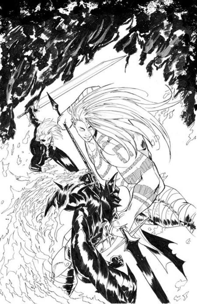 Fireborn #4 Cover C (1:25) Patrick Mulholland Inks Full Art Virgin Variant