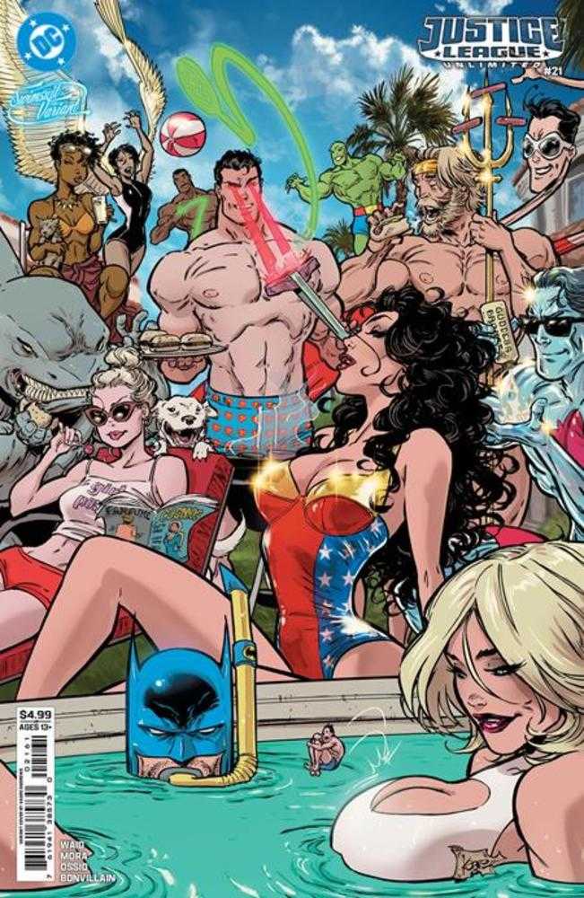 Justice League Unlimited (2025) #21 Cover F Kaare Andrews Swimsuit Card Stock Variant