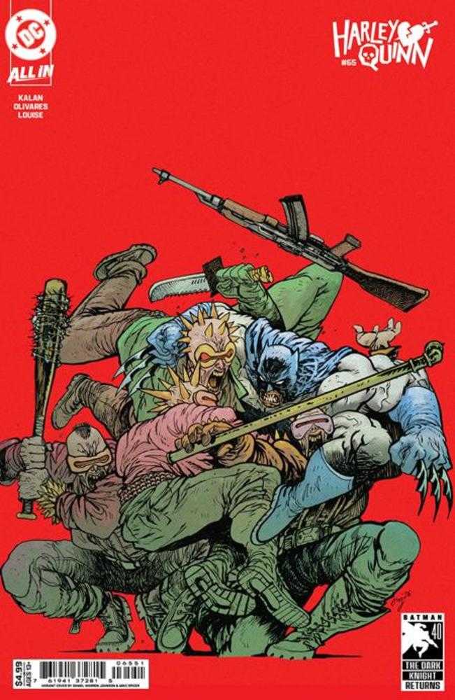 Harley Quinn (2021) #65 Cover E Daniel Warren Johnson Dark Knight Returns 40th Anniversary Card Stock Variant