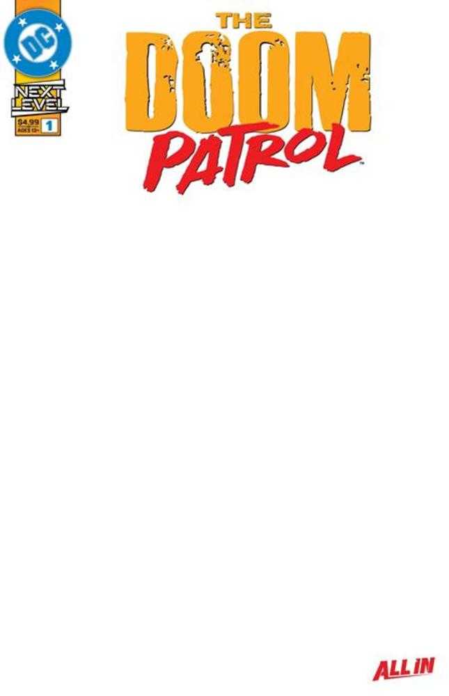 Doom Patrol (2026) #1 Cover E Blank Card Stock Variant